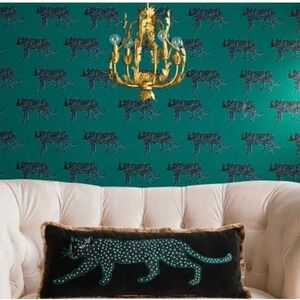 Panther Peel & Stick Wallpaper Green - Opalhouse- 198" L x 20" W
